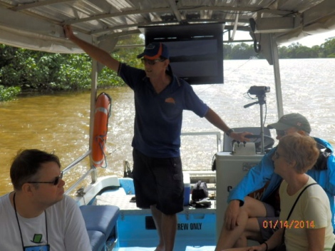 Jim, our knowledgeable guide and croc expert 